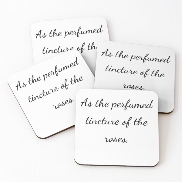 Item preview, "As the perfumed tincture of the roses," - handwriting black designed and sold by ariksworld.
