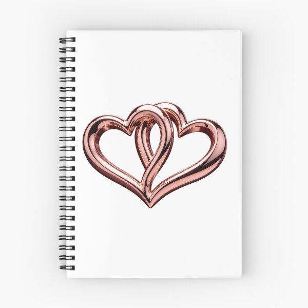 Item preview, Interlocking Rose Gold Hearts designed and sold by WonderDokkan.