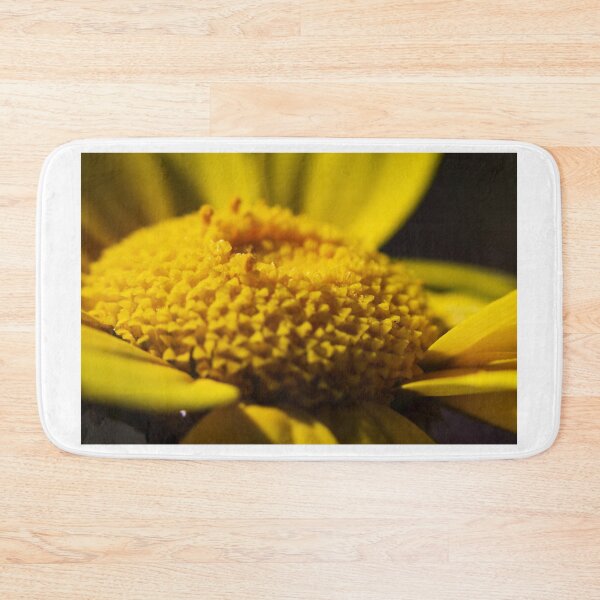 Item preview, Macro Close-Up Of Yellow Daisy Flower Center With Petals And Pollen Texture designed and sold by Nmallia.