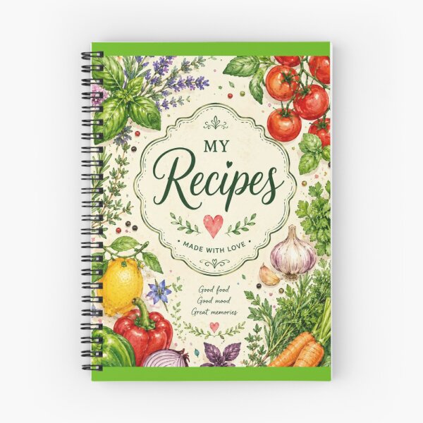 Item preview, Recipe Notebook: Create Your Own Cookbook designed and sold by PureHopeStudio.