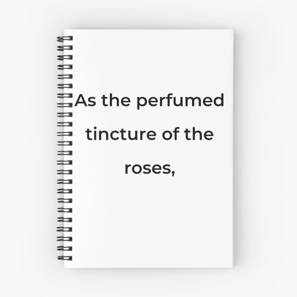 Item preview, "As the perfumed tincture of the roses," - print black designed and sold by ariksworld.