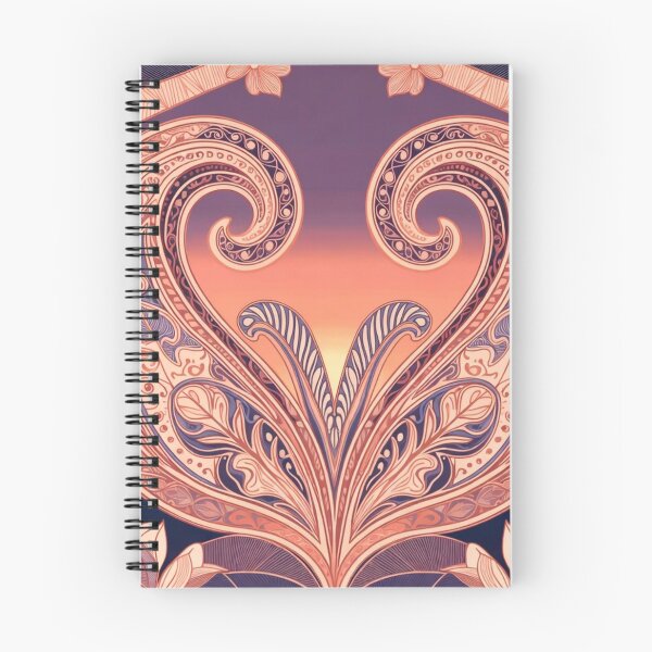 Item preview, Ornate Purple Pink Heart Paisley Mandala designed and sold by IntelliMindDesigns.