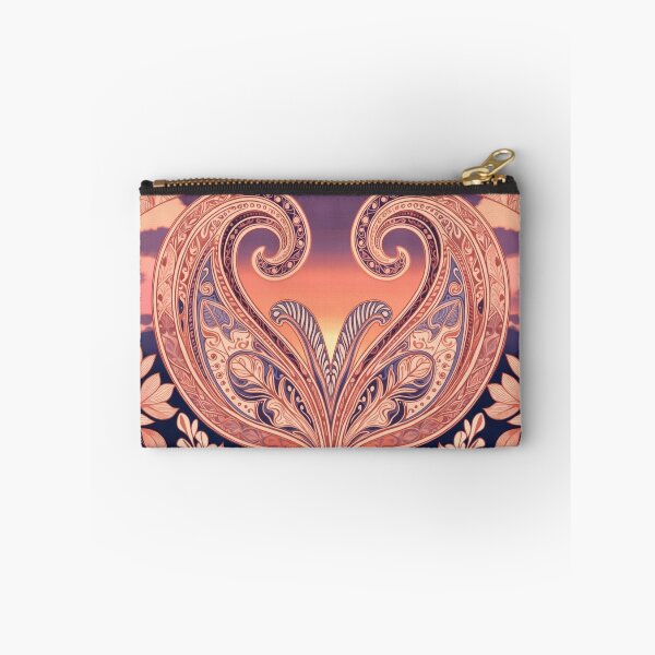 Item preview, Ornate Purple Pink Heart Paisley Mandala designed and sold by IntelliMindDesigns.