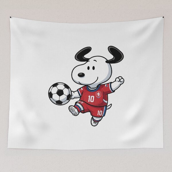 Item preview, Snoopy Czechia Soccer Fan World Cup designed and sold by VincentMoore96.