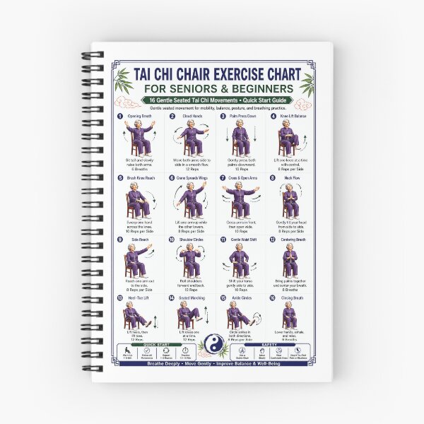 Item preview, Tai Chi Chair Exercise Chart For Senior And Beginners, Tai Chi Chair Workout Chart For Senior And Beginners designed and sold by Jackchapman97.
