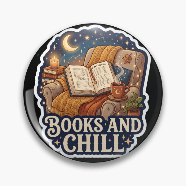 Item preview, Books And Chill Funny Book Lover Design designed and sold by Pixel Analytics.