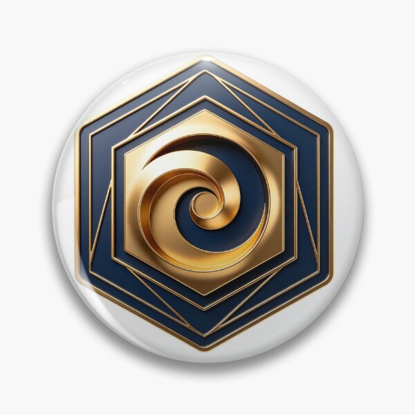 Item preview, Geometric Golden Spiral Hexagon designed and sold by WonderDokkan.
