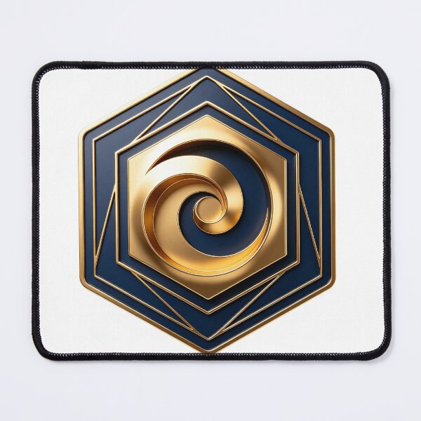 Item preview, Geometric Golden Spiral Hexagon designed and sold by WonderDokkan.