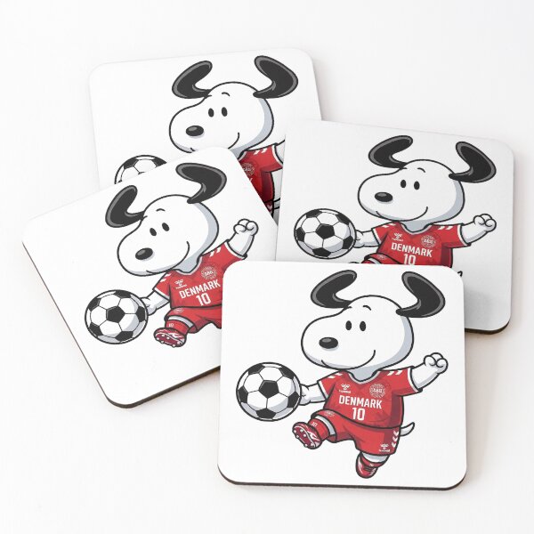 Item preview, Snoopy Denmark Soccer Fan World Cup designed and sold by VincentMoore96.