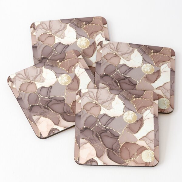 Item preview, Soft Neutral Abstract Terrazzo Pattern Art designed and sold by IntelliMindDesigns.