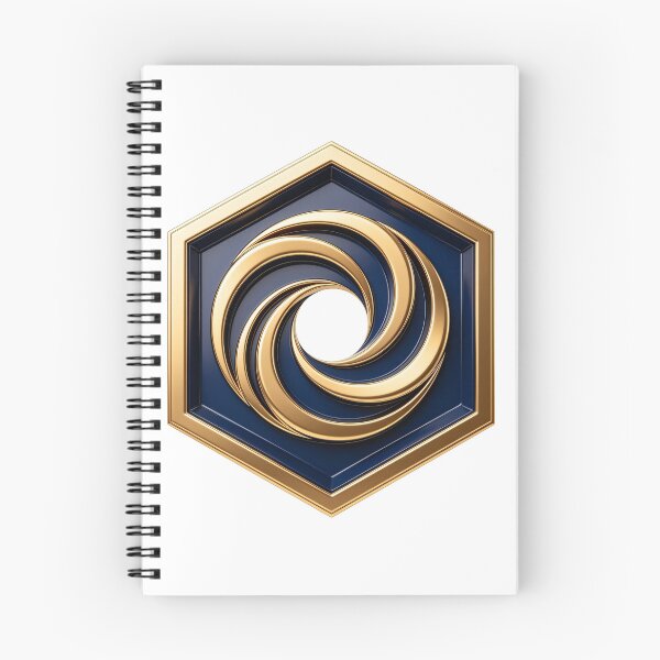 Item preview, Dynamic Golden Vortex Hexagon Emblem designed and sold by WonderDokkan.