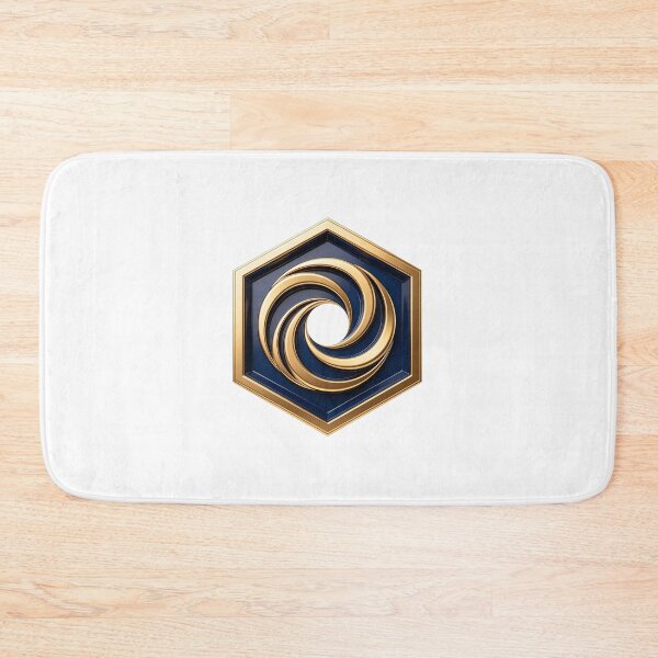 Item preview, Dynamic Golden Vortex Hexagon Emblem designed and sold by WonderDokkan.
