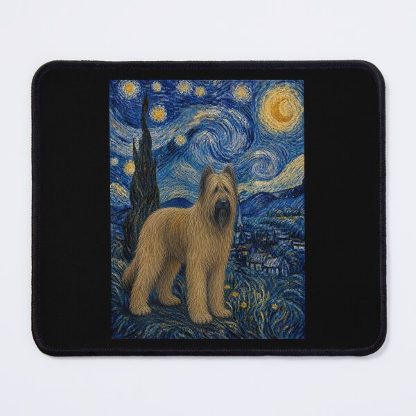 Item preview, Briard Dog Van Gogh Starry Night  designed and sold by Littermin.