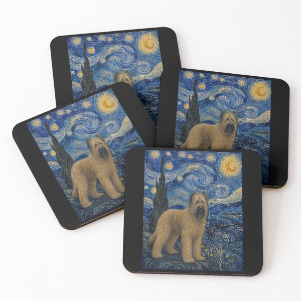 Item preview, Briard Dog Van Gogh Starry Night  designed and sold by Littermin.