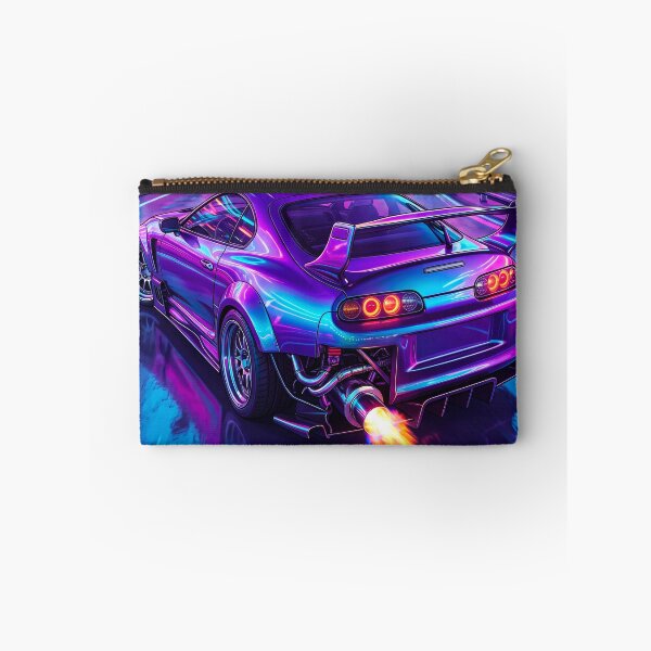 Item preview, Retro Outrun JDM Sports Car Shooting Flames Graphic Design designed and sold by RevUpDesign.