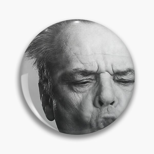 Item preview, Poster Jack Nicholson Cigar Smoke Rings Black and White Painting designed and sold by gamalielRocky.