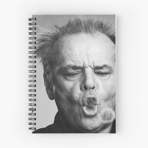 Item preview, Poster Jack Nicholson Cigar Smoke Rings Black and White Painting designed and sold by gamalielRocky.