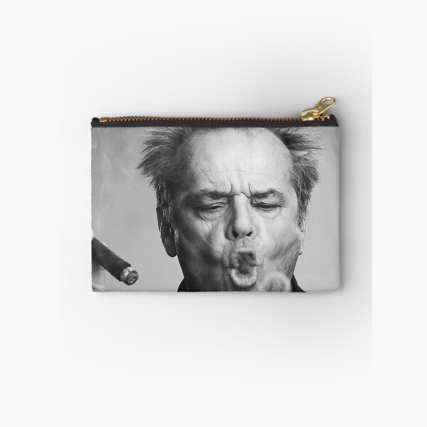 Item preview, Poster Jack Nicholson Cigar Smoke Rings Black and White Painting designed and sold by gamalielRocky.