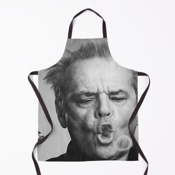 Item preview, Poster Jack Nicholson Cigar Smoke Rings Black and White Painting designed and sold by gamalielRocky.