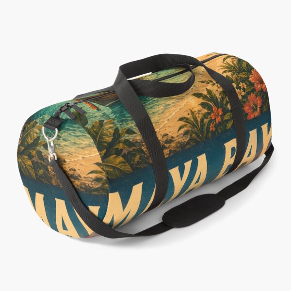 Item preview, Maya Bay Thailand Vintage Travel Poster with Tropical Sunset Illustration designed and sold by Spirit of Siam.