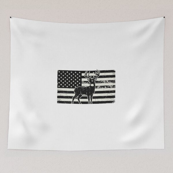 Artikelvorschau, American Flag Deer – Patriotic Hunting Design entworfen und verkauft von ShirtsUp-Lane.