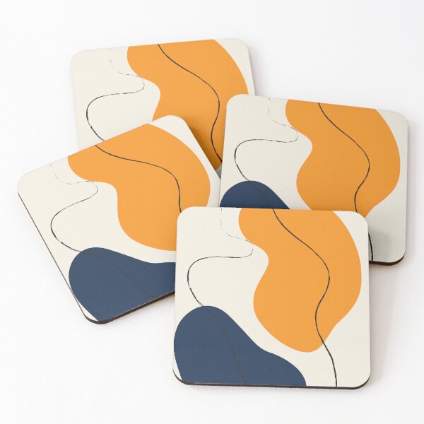 Item preview, Modern Abstract Line Art with Minimalist Organic Shapes designed and sold by TatinkaArtskill.