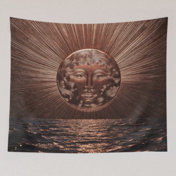 Item preview, Mystical Full Moon Reflection Celestial Art designed and sold by IntelliMindDesigns.