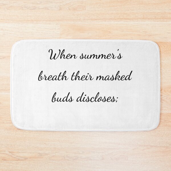 Item preview, "When summer's breath their masked buds discloses;" - handwriting black designed and sold by ariksworld.