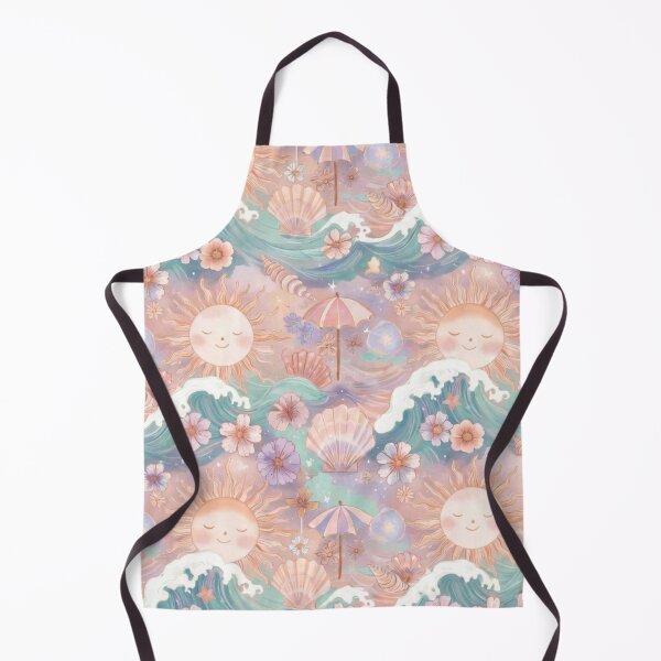 Item preview, Soft Pastel Wave Floral Pattern Print designed and sold by IntelliMindDesigns.
