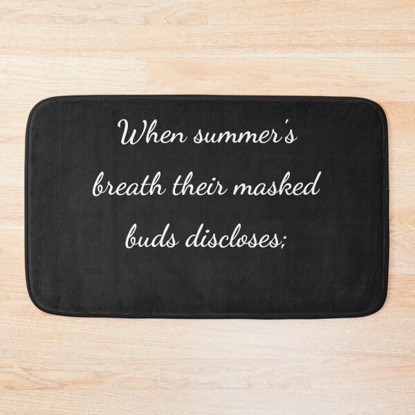 Item preview, "When summer's breath their masked buds discloses;" - handwriting white designed and sold by ariksworld.
