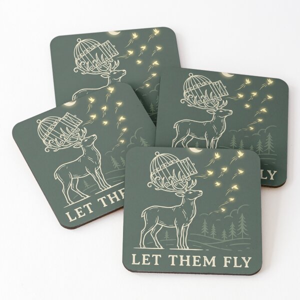 Item preview, Let Them Fly – Deer Birdcage Design designed and sold by Dogandesighn.