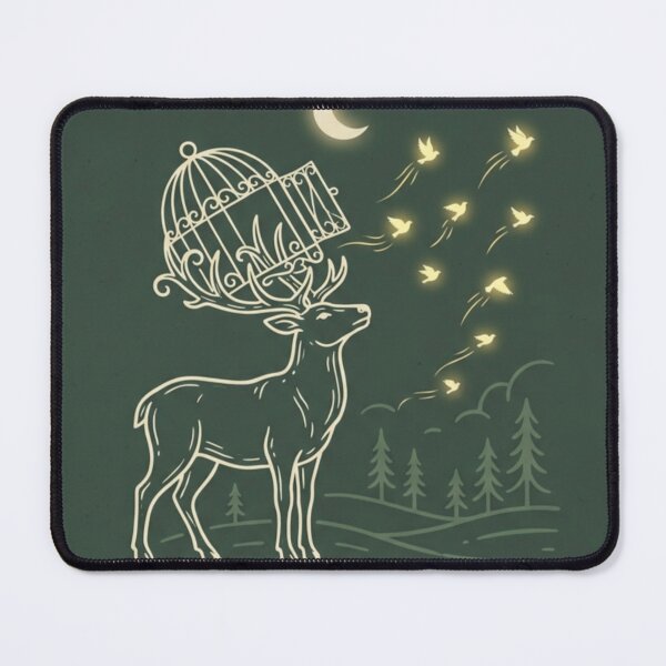 Item preview, Let Them Fly – Deer Birdcage Design designed and sold by Dogandesighn.
