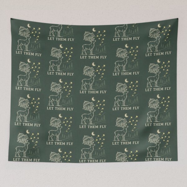 Item preview, Let Them Fly – Deer Birdcage Design designed and sold by Dogandesighn.