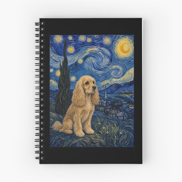 Item preview, Cocker Spaniel Dog Van Gogh Starry Night  designed and sold by Littermin.