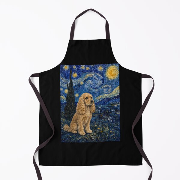 Item preview, Cocker Spaniel Dog Van Gogh Starry Night  designed and sold by Littermin.