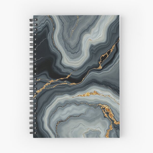 Item preview, Luxurious Black Gold Marble Agate Pattern designed and sold by IntelliMindDesigns.