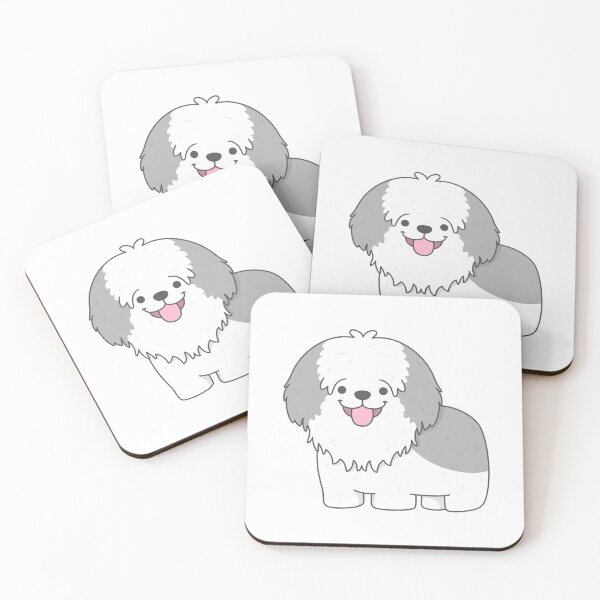 Item preview, Adorable Old English Sheepdog Companion Dog designed and sold by nuchz.