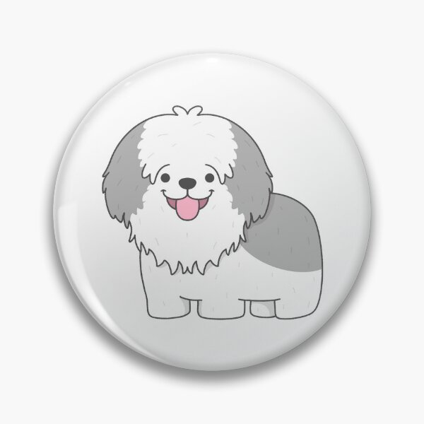Item preview, Adorable Old English Sheepdog Companion Dog designed and sold by nuchz.