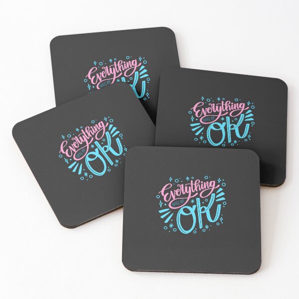 Item preview, Everything Will Be OK – Positive Hand Lettering Sticker designed and sold by Maanvir.