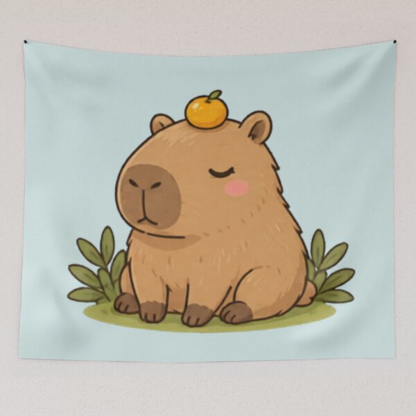 Item preview, Good Vibes Capybara designed and sold by MellowMunchkins.