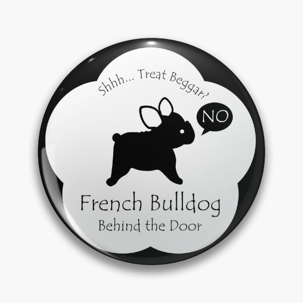 Item preview, Funny French Bulldog Treat Beggar Behind the Door White Base designed and sold by Na7nasColorShop.