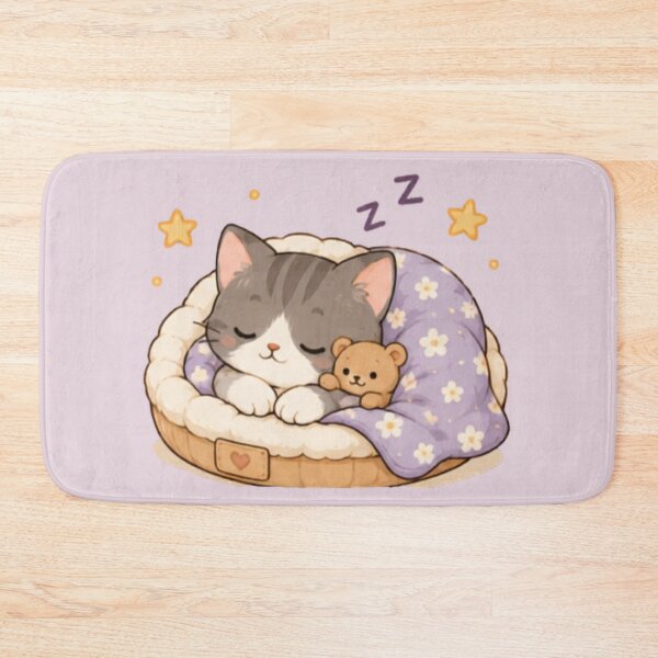 Item preview, Cute Sleepy Kitten designed and sold by MellowMunchkins.