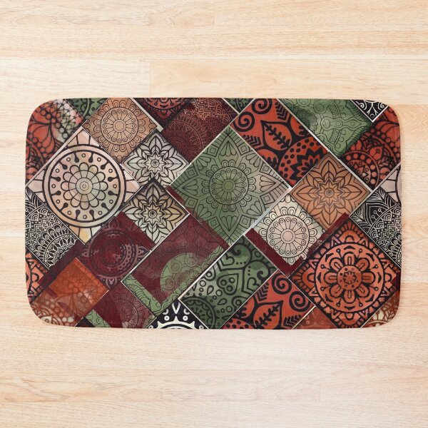 Item preview, Boho Moroccan Tile Patchwork designed and sold by imaniko.