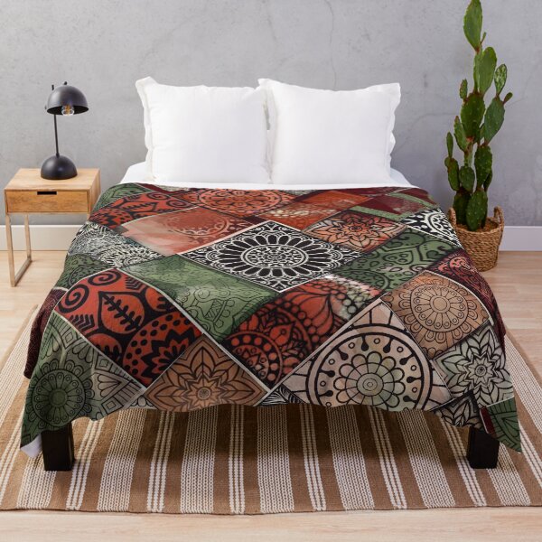 Item preview, Boho Moroccan Tile Patchwork designed and sold by imaniko.