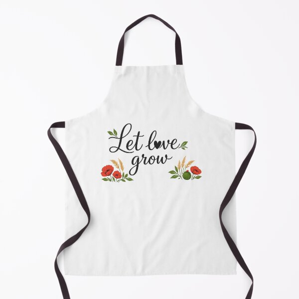 Item preview, Let Love Grow Floral Typography Botanical Quote Art designed and sold by myforestfog.