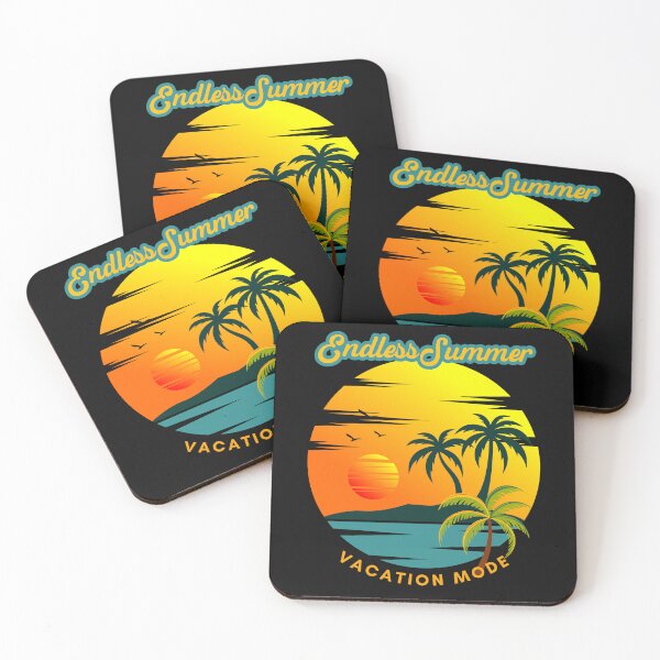 Item preview, Endless Summer Vacation Mode Tropical Beach Sunset Retro Design designed and sold by CHANCHANAI.