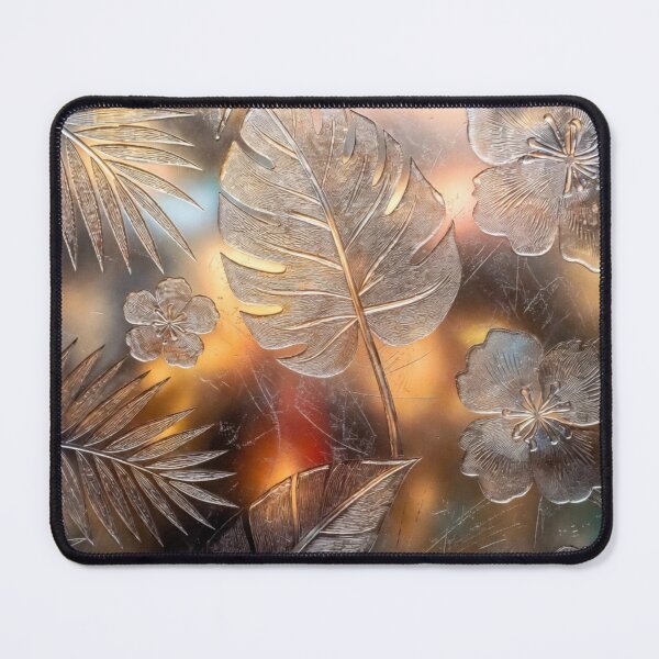 Item preview, Iridescent Holographic Tropical Floral Art designed and sold by IntelliMindDesigns.