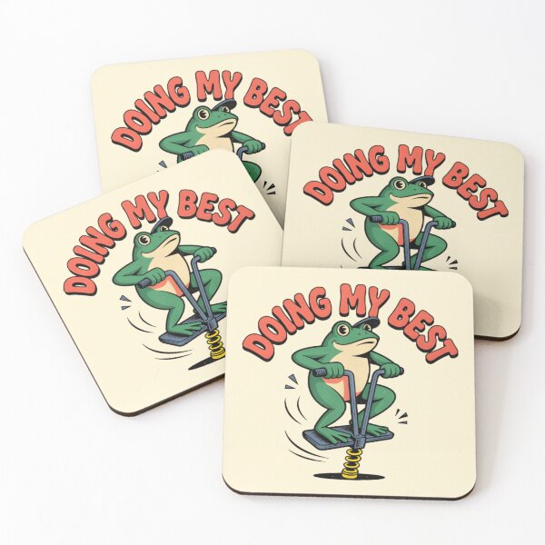 Item preview, Doing My Best Frog Shirt – Funny Anxious Frog Meme Cottagecore T-Shirt & Sticker designed and sold by ZyxDes.
