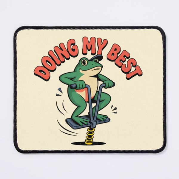 Item preview, Doing My Best Frog Shirt – Funny Anxious Frog Meme Cottagecore T-Shirt & Sticker designed and sold by ZyxDes.