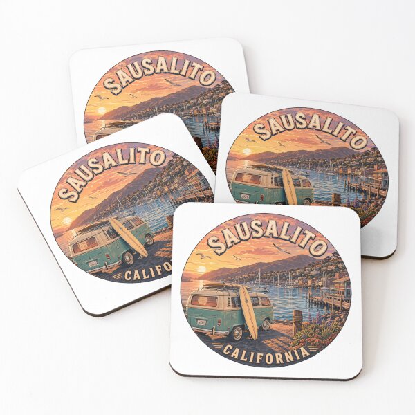 Item preview, Sausalito California: Vanlife Bay View Badge  designed and sold by CircinusStore.